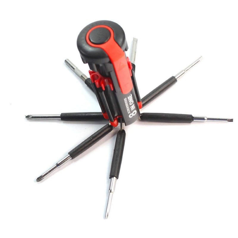 KPS KPS 8 in 1 Multi Screwdriver with LED Portable Torch Set MultiFunction Kit Tool for all use MULTI FUNCTIONAL EAST TO USE  - Image 2