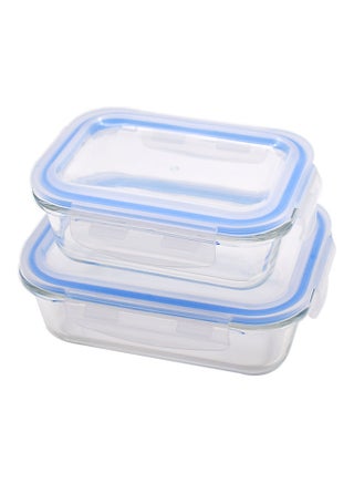 Blue Silicone Glass Storage Box Set