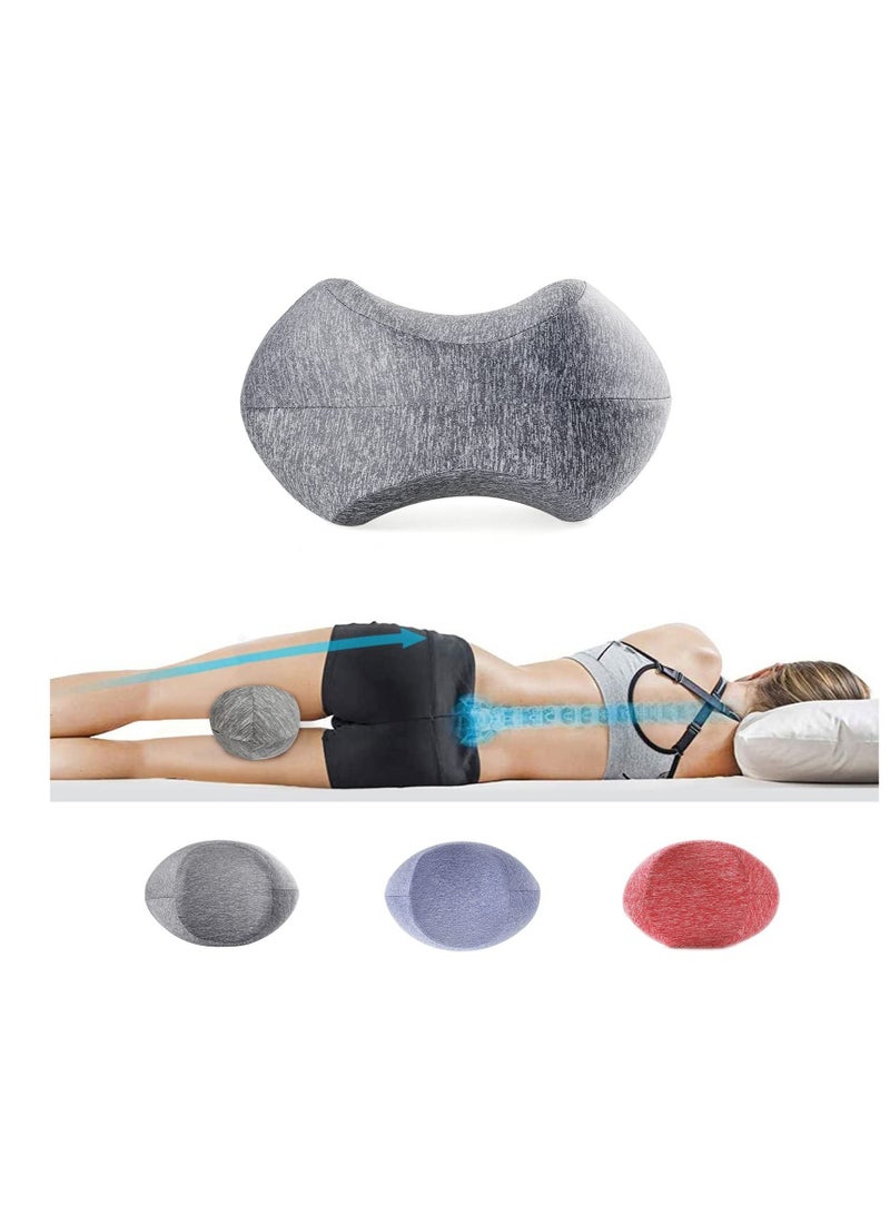 SYOSI Knee Pillow for Sleeping On Side,Memory Foam Contour Leg Pillow Cooling Bed Wedge Back Support Pillows,Pain Relief for Lower Back Sciatica Hip Joints,Ergonomic Pregnancy Sleep Knee Cushion - Image 1
