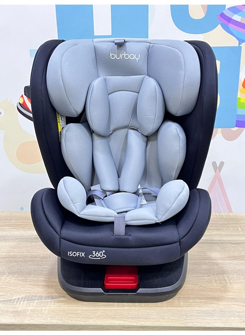 بورباي مقعد سيارة أطفال Burbay Grand دوار 360 درجة مع قاعدة أيزوفيكس - ثورة في راحة طفلك وسلامته  - Image 5