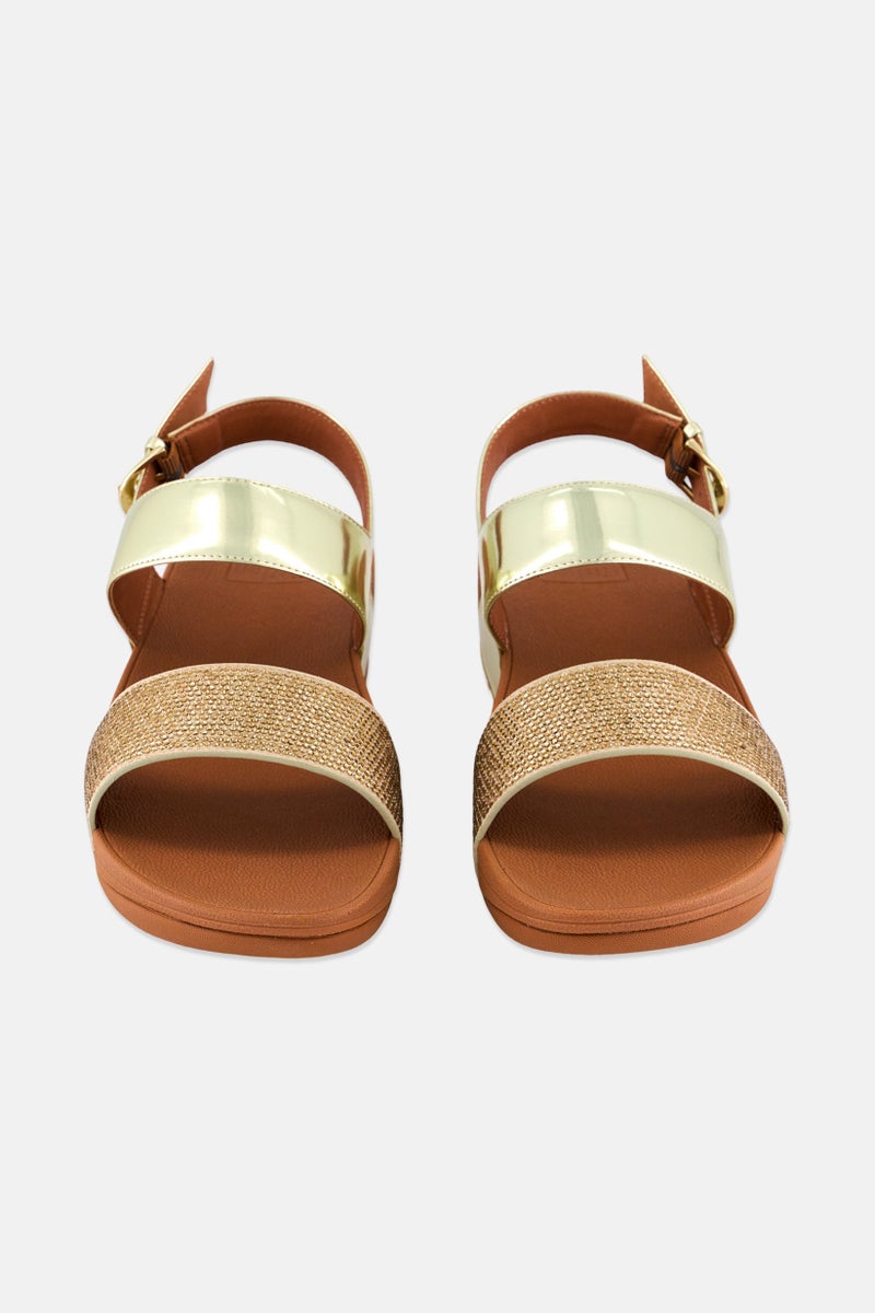 FitFlop Women Ritzy Adjustable Buckle Sandals, Gold  - Image 2