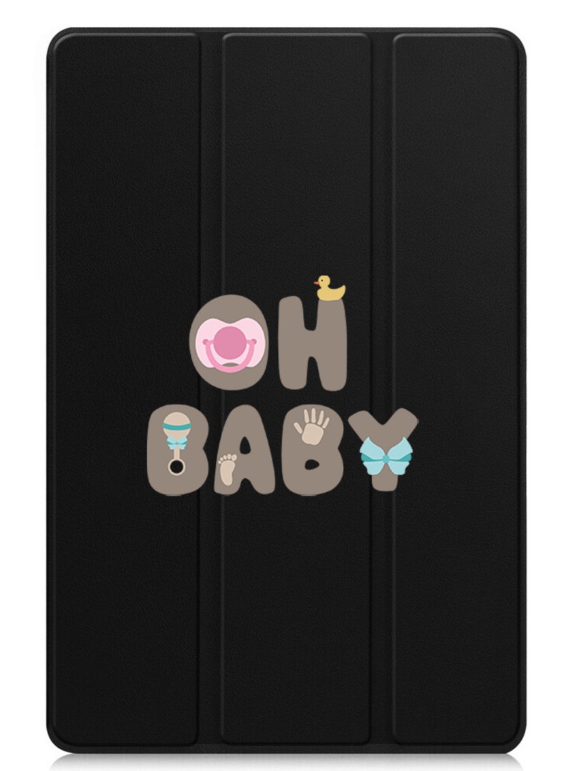 Theodor Protective Flip Case For Huawei MatePad SE 11 (2024) With Trifold Stand Auto Wake Sleep Shockproof Cover Oh baby - Image 1