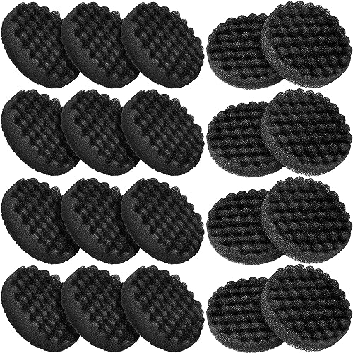Uiifan 20 Packs Aquarium Filter Pads Bulk Compatible with Fluval Fx4 Fx5 Fx6 Canister Filter Media Replacement Parts Compatible with Fx4 Replacement Foam Pads Sponge Aquarium Accessories Black - Image 1
