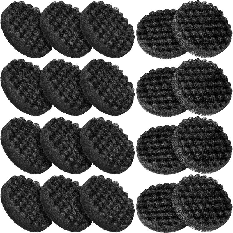 Uiifan 20 Packs Aquarium Filter Pads Bulk Compatible with Fluval Fx4 Fx5 Fx6 Canister Filter Media Replacement Parts Compatible with Fx4 Replacement Foam Pads Sponge Aquarium Accessories Black - Image 2
