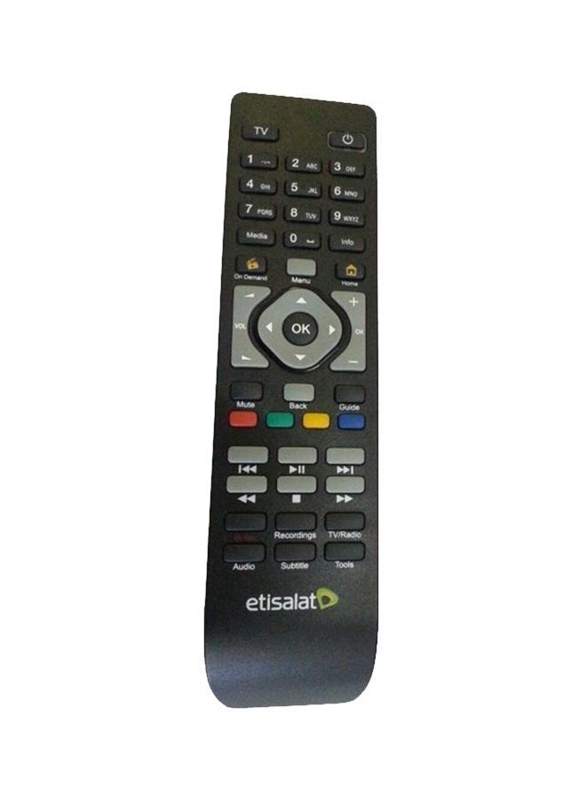 etisalat Compatible Remote Control Black 