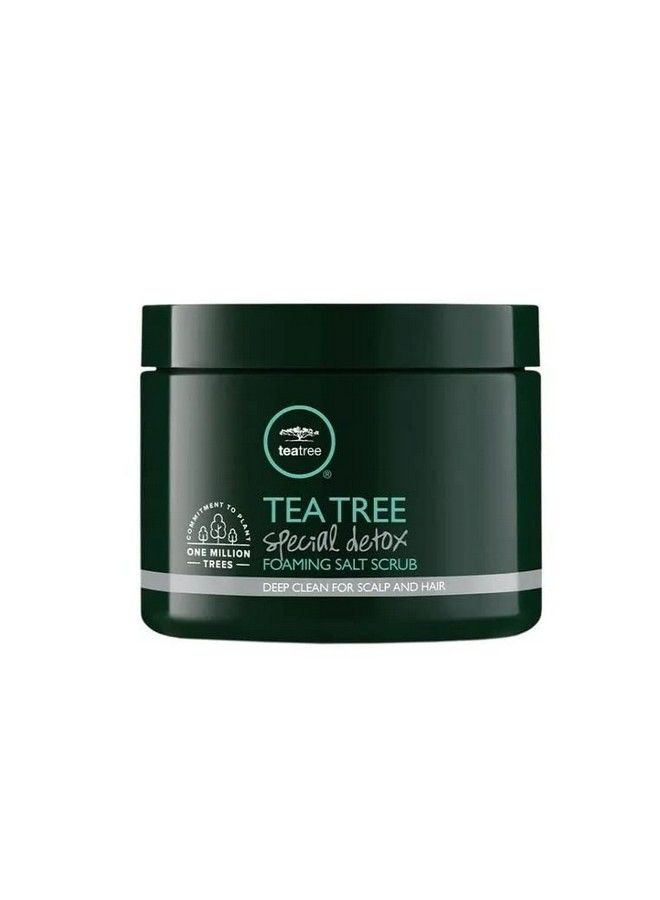 Tea Tree Special Detox Foaming Salt Scrub Exfoliates Refreshes Scalp For All Hair Types 6.5 Oz.  - Image 3