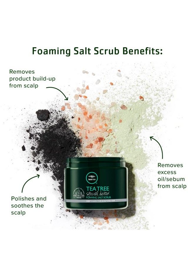 Tea Tree Special Detox Foaming Salt Scrub Exfoliates Refreshes Scalp For All Hair Types 6.5 Oz.  - Image 4