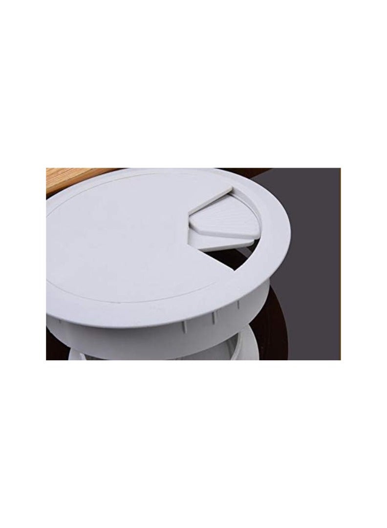 KNP KNP Plastic Grommet Computer Cable - Pack Of 3 (60MM) durable grommets provide a smooth, finished edge around cable entry points, reducing wear and preventing damage