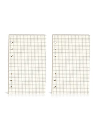 2PCS A6 Grid Refill Paper, A6 Graph Rule Paper/Quad Rule Filler Paper, 6-Hole Punched, Loose-Leaf Paper for 6-Ring Binders, 80 Sheets (160 Pages), 6.69 x 4.13 Inch, Blank  Inserts Paper - pzsku/ZC2EAE1AD81067EC02BD0Z/45/_/1706599535/12a54089-cbe7-4cb5-b773-597268eeb5bf