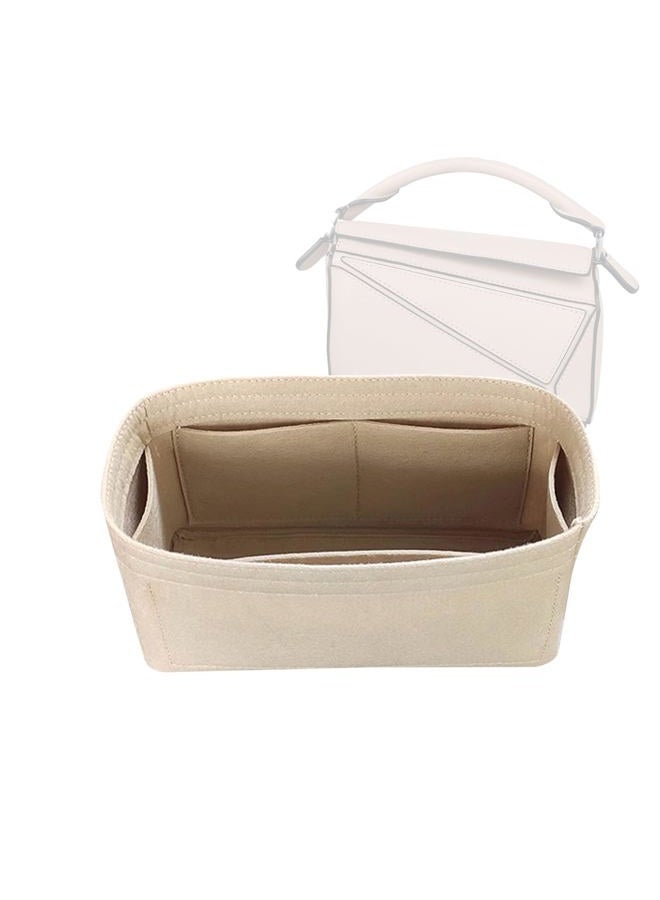 Lckaey Purse Organizer insert for loewe puzzle Handbag bag Felt insert Y091Khaki-M - Image 2