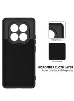ELTRAZONE Xiaomi Redmi Note 14 Pro 4G 2025 Premium Soft Liquid Silicone Case Cover – Black, Slim, Shockproof, Non-Slip Grip, Durable Protection for Xiaomi Redmi Note 14 Pro  - Image 5