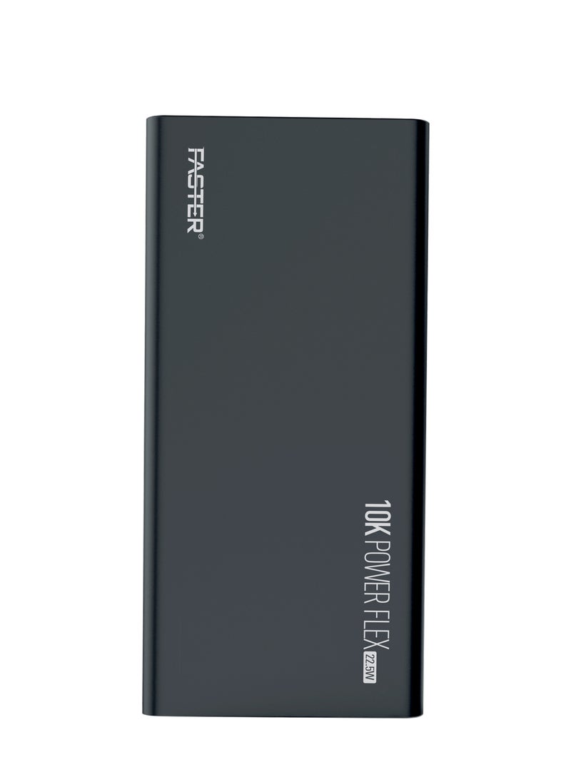 Faster 10000 mAh Power Bank - 22.5W Fast Charging Portable Charger - Laptop Mobile Charger Portable with 2 USB A Ports, 1 USB C Port, 1 Micro USB Port - Battery Pack For Laptop MacBook Dell iPhone Samsung - Compact Design  - Image 1