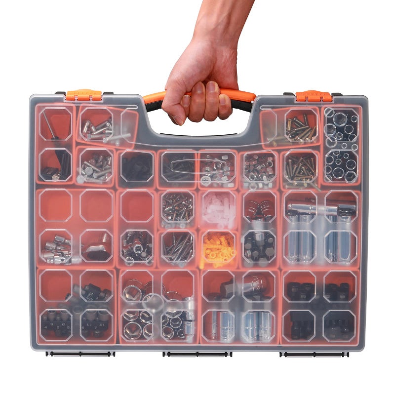 EMENTOL 3PCS Multi-Purpose Portable Organizer Box Set with 72-Removable Compartments, 3 Pieces Professional Boxes with Dimension 16.2"L*13"W*2.3"H - Image 5