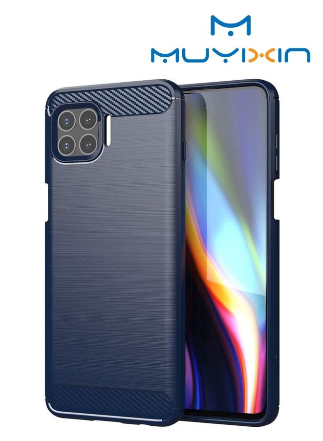 Muyixin Moto G 5G  Plus /Moto One 5G Silicone Full Inclusive Soft Case Blue - Image 1