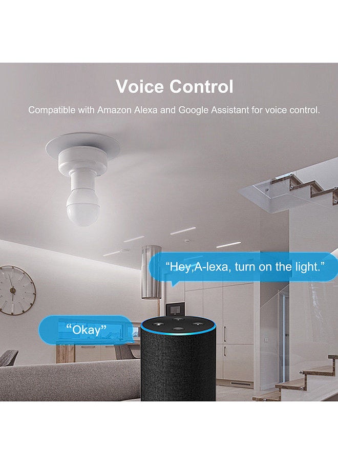 Generic - Tuya Smart Slampher WiFi Smart Light Bulb Holder E27 Wireless Lamp Holder  Real Timer for Smart Home Compatible with Amazon Alexa & for Google Home - Image 1