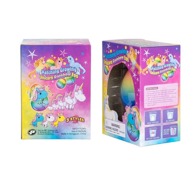 Playmaker Toys مجموعة من 2 بيضة قوس قزح مفاجئة تنمو وتفقس للأطفال (يونيكورن) - Image 2