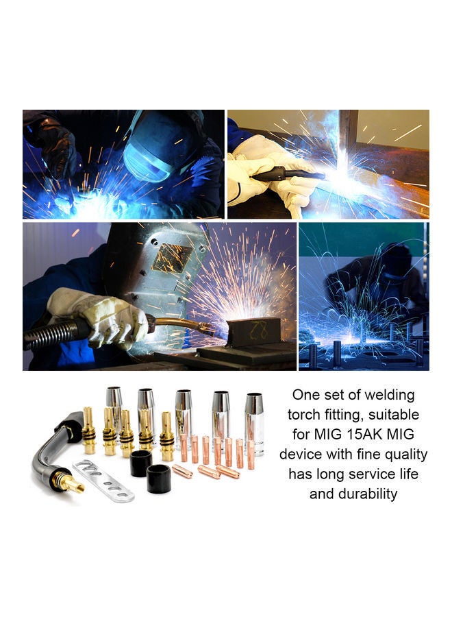 NIBEMINENT 24-Piece 1mm Welding Torch Fitting Set Multicolour - Image 5
