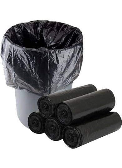 Generic Premium Biodegradable Kitchen Trash Bags Garbage Plastic Blackout Bags Size 24 X 32 Inches Large 45 Bags Dustbin BagTrash BagRollsExtra largeBlack Color Pack Of 3 Roll  - Image 1