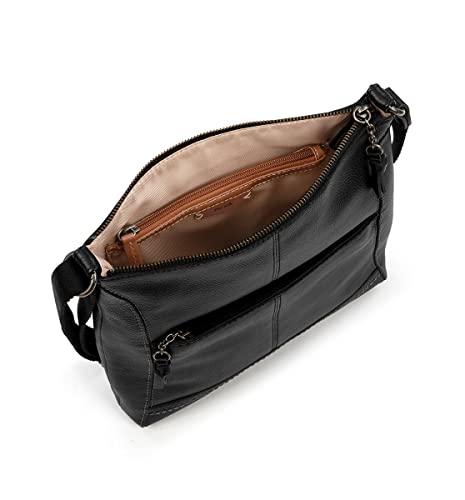 The Sak Lucia Crossbody Bag in Leather, Convertible Purse with Adjustable Strap, Black - Image 4