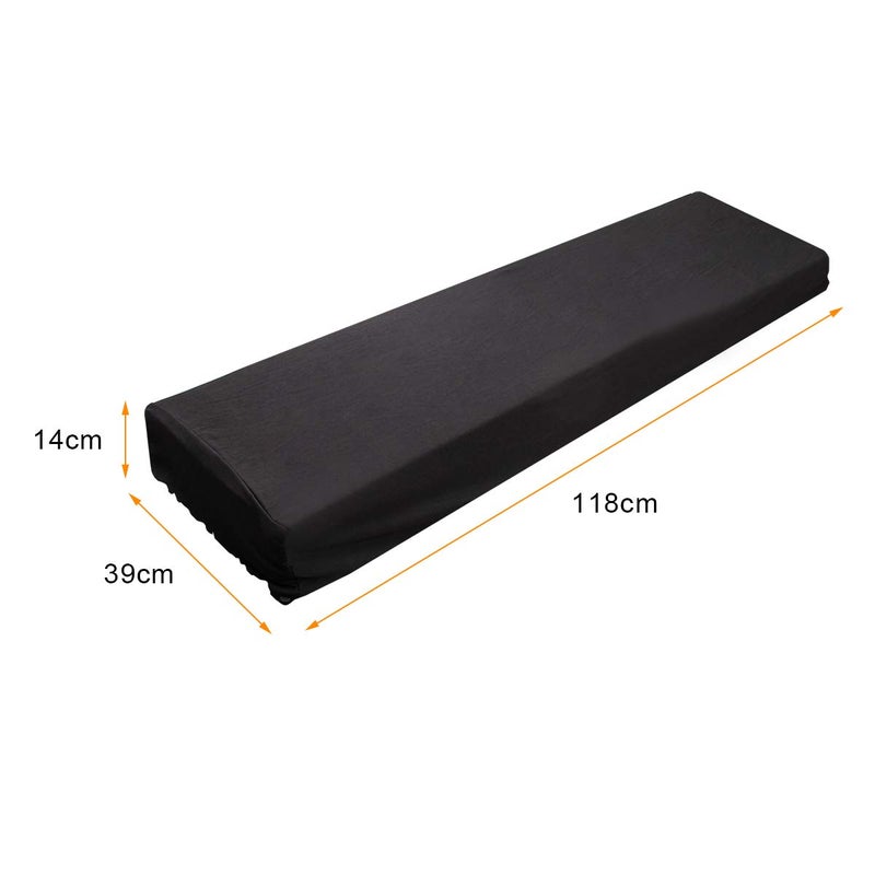 Coolrunner غطاء غبار لوحة المفاتيح البيانو لـ 61/76/88 مفتاح - غطاء لوحة مفاتيح كهربائي/رقمي قابل للتمدد، قفل حبل مرن، قابل للغسل في الغسالة (88 مفتاح) - Image 2