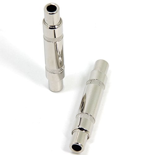 Ancable Premium 2-Pack 1/4 Inch Coupler Adapter, Heavy Duty Full Metal 6.35mm TS and TRS Female to Female Barrel, Stereo Cord Extender for Extending Guitar, Instrument, Speaker/Microphone/Patch Cables - Image 1