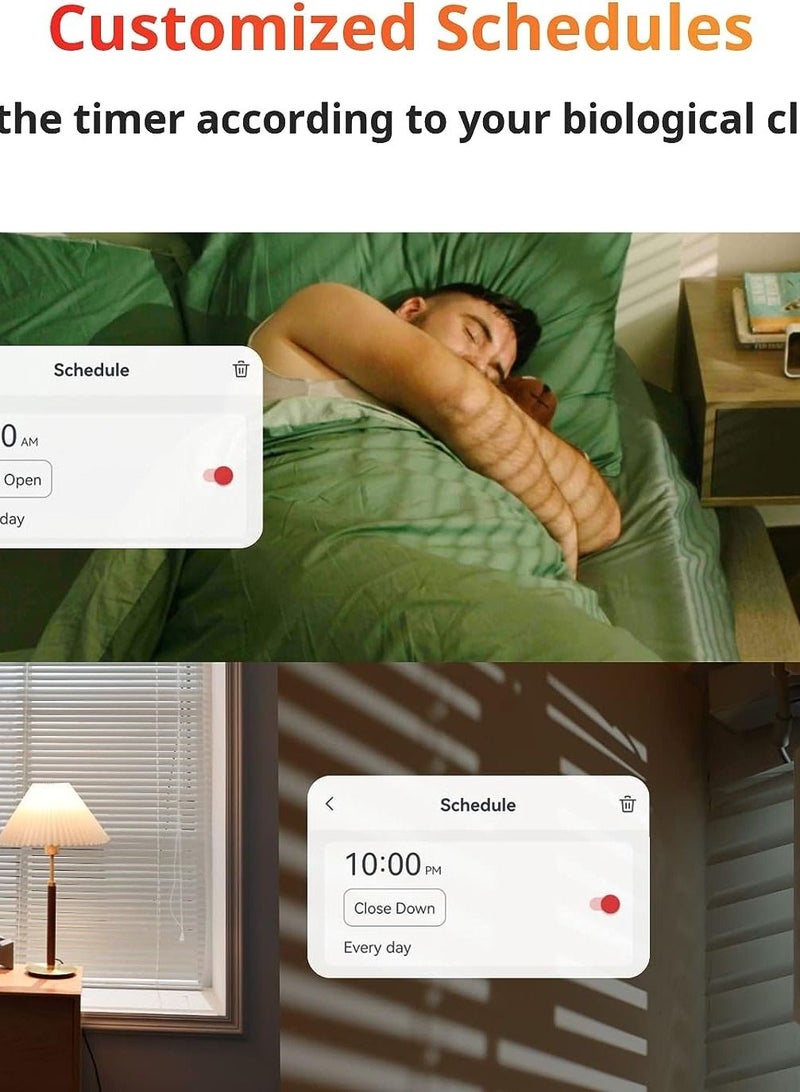 SwitchBot Blind Tilt Motorized Blinds - Smart Electric Blinds with Bluetooth Remote Control, Solar Powered, Light Sensing Control - Image 4