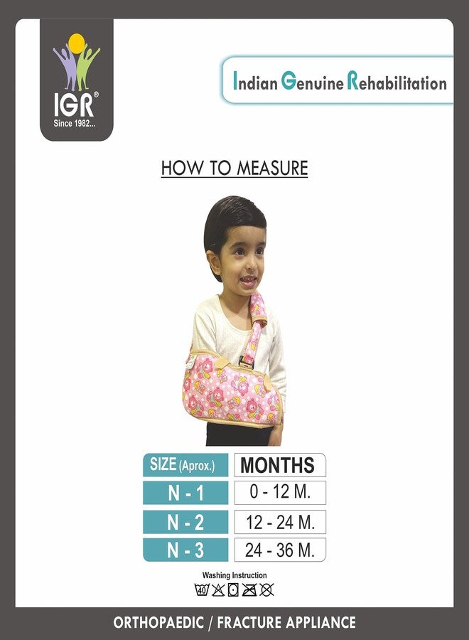 IGR حقيبة حمالة ذراع للأطفال من IGR | دعامة ذراع لعلاج الكسور للأولاد والبنات (حتى 36 شهرًا) - Image 5
