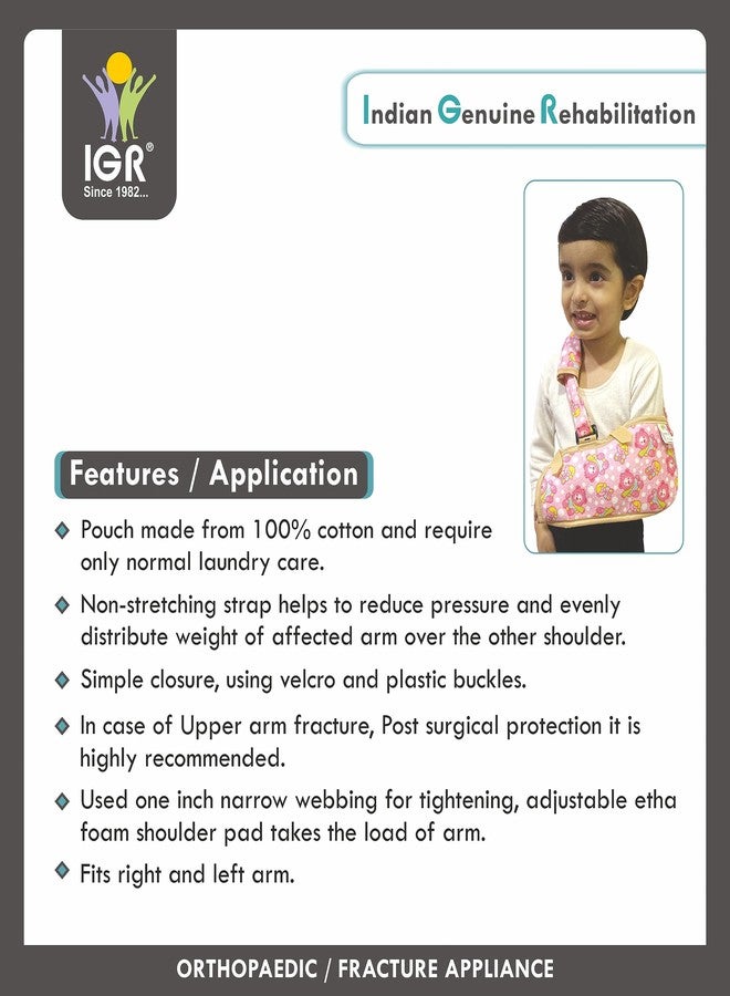 IGR حقيبة حمالة ذراع للأطفال من IGR | دعامة ذراع لعلاج الكسور للأولاد والبنات (حتى 36 شهرًا) - Image 3