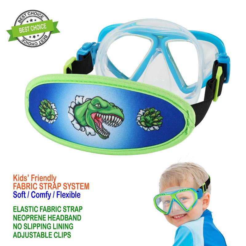 RUIGAO Kids Swim Goggles 4-7. Toddler Swimming Mask Fabric Strap, PVC Free / Latex Free Swimming Goggles for Kids 3-6 - Image 5