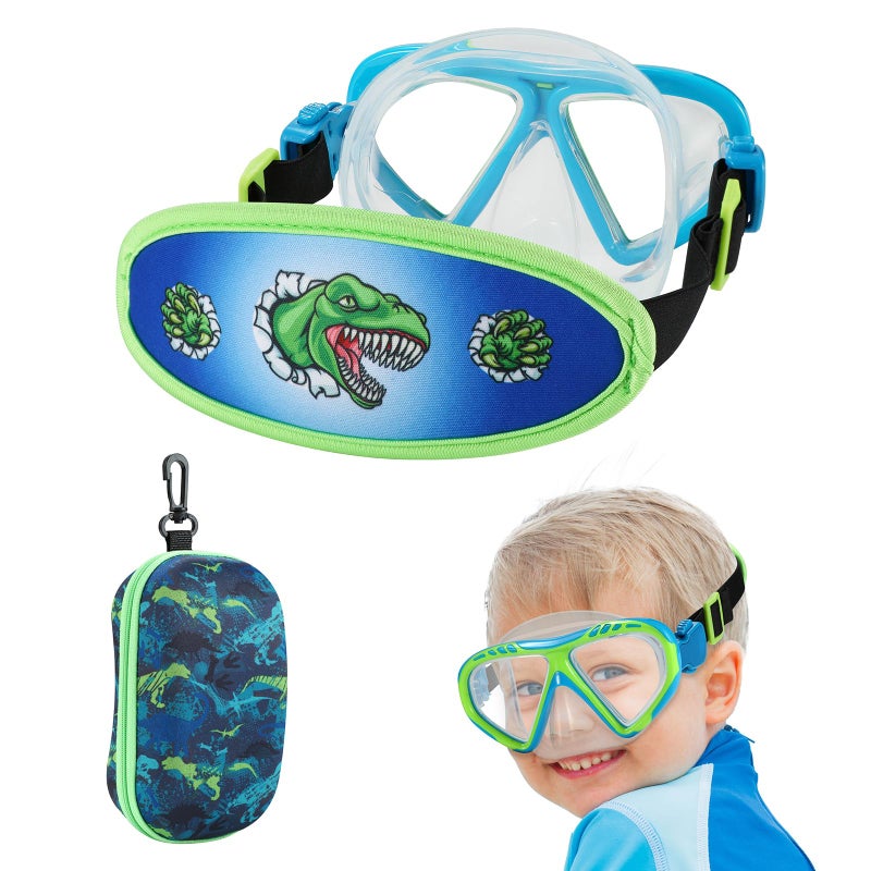 RUIGAO Kids Swim Goggles 4-7. Toddler Swimming Mask Fabric Strap, PVC Free / Latex Free Swimming Goggles for Kids 3-6 - Image 1