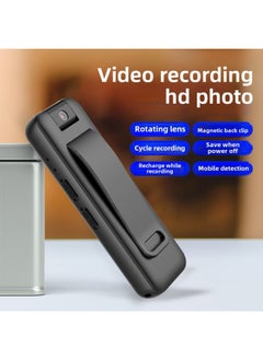 Generic Professional Video Recorder 1080P Camera Video Artifact Back Clip Recording Law Enforcement Recorder Anti-shake Riding Equipment-Body Color:D7 Back Clip 180 Degree Rotating 64g-official Standard  - Image 3