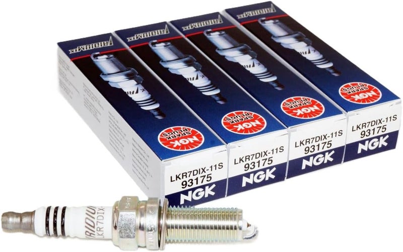 NGK LKR7DIX-11S Iridium IX Spark Plug, 4 Pack - Image 1