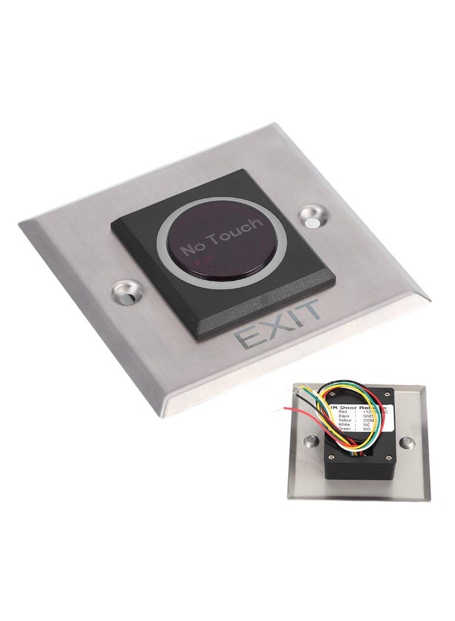 SIB Touchless Infrared Sensor Switch, No Touch Door Infrared Sensor Exit Push Button Switch for Gate Access Control Systems and Garage Opener - Image 1