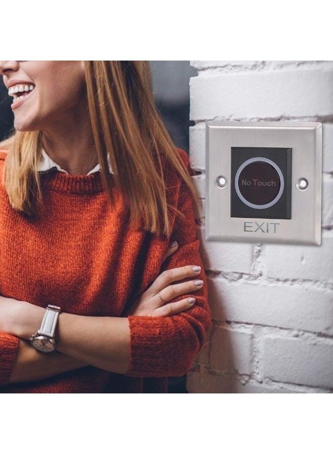 SIB Touchless Infrared Sensor Switch, No Touch Door Infrared Sensor Exit Push Button Switch for Gate Access Control Systems and Garage Opener - Image 4
