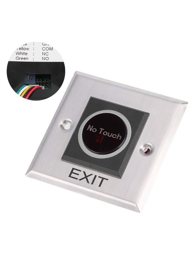 SIB Touchless Infrared Sensor Switch, No Touch Door Infrared Sensor Exit Push Button Switch for Gate Access Control Systems and Garage Opener - Image 5