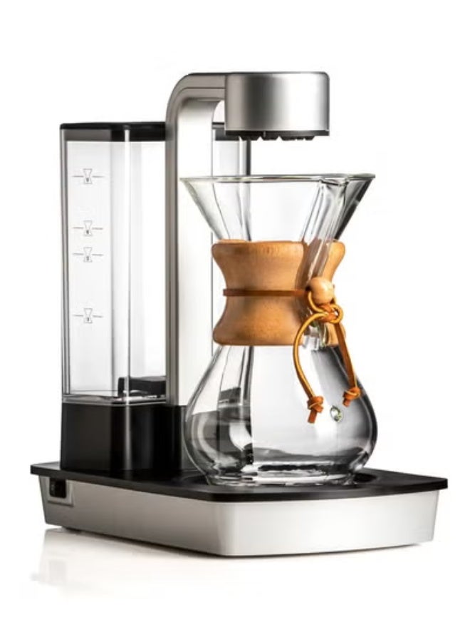 كيميكس مجموعة تحضير القهوة الاحترافية في المنزل – مطحنة القهوة اليدوية كوماندانتي C40 MK4 (غروب الشمس) وصانع القهوة Chemex Ottomatic 2.0 مع إبريق زجاجي بسعة 6-8 أكواب – مجموعة احترافية لتحضير القهوة بميزات حجر النيترو، وسطح تسخين وميزة التفتح التلقائي. - Image 4