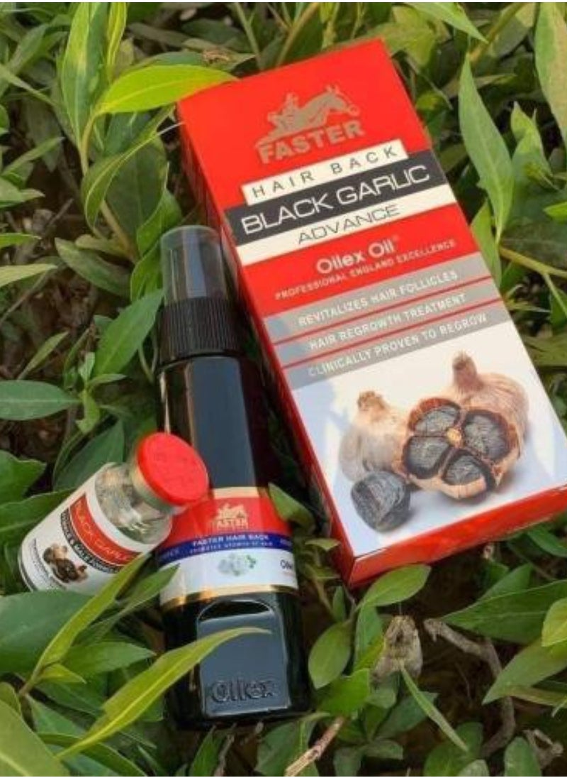 Faster - Faster Hair Back Black Garlic Advanced Oilex Oil - 100 Ml Red - Image 1