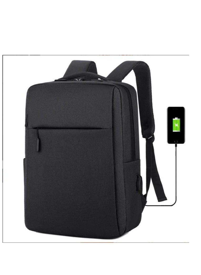 Golden Travel Laptop Backpack Business Anti Theft Slim Durable Laptop Bag with USB Charging Port Water Resistant College School Computer Backpack Gifts for Men & Women Fits 15.6 Inch Notebook Black - Image 3
