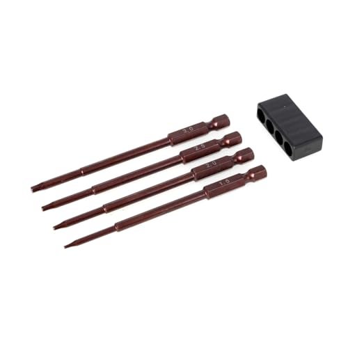 LCX Racing 4pc 1/4" Metric Hex Bit Set, Electric Screwgun, Power Drill RC Hobby RC Model RC Truck (1.5 2.0 2.5 3.0mm) - Image 2