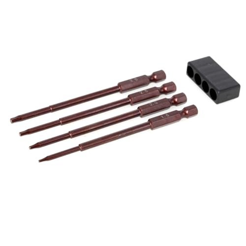LCX Racing 4pc 1/4" Metric Hex Bit Set, Electric Screwgun, Power Drill RC Hobby RC Model RC Truck (1.5 2.0 2.5 3.0mm) - Image 1