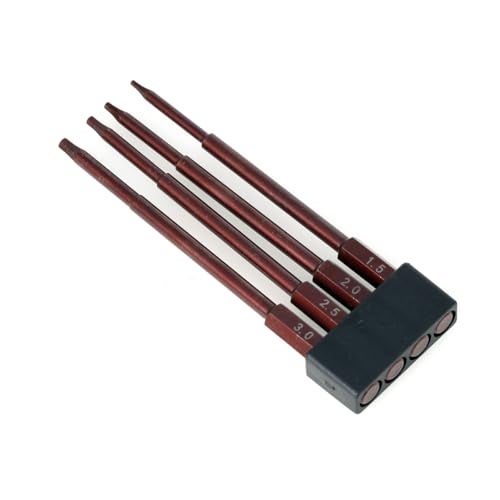 LCX Racing 4pc 1/4" Metric Hex Bit Set, Electric Screwgun, Power Drill RC Hobby RC Model RC Truck (1.5 2.0 2.5 3.0mm) - Image 4