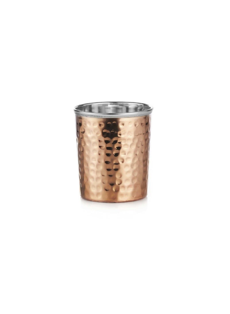 Chefline Double Wall Copper Hammered Tumbler, 250 ml, 85114DW
