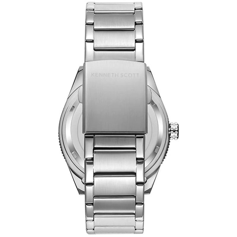 KENNETH SCOTT Men's Analog Display Watch With Silver Stainless Steel Strap - K23028-SBSN - Image 3
