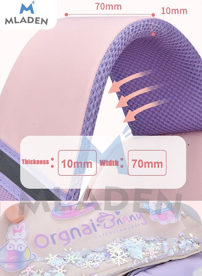 MLADEN Backpack School Bag Large capacity Water Proof Kids Backpack Little Girls Cute Personalized Book Bags for Elementary School Lightweight Resistant Big Travel Daypack（30*16*40CM） - Image 5