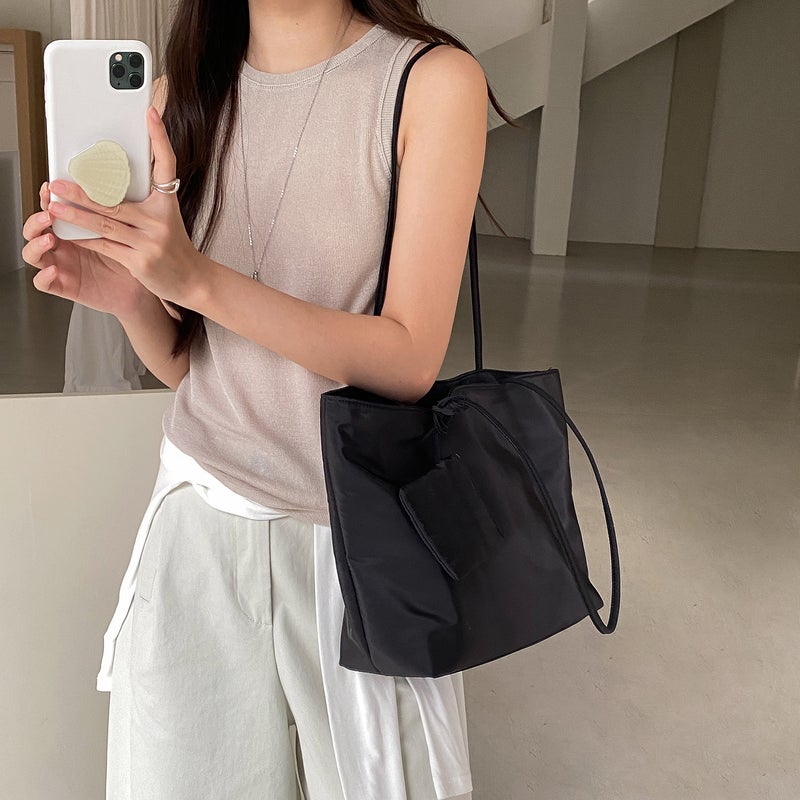 Korean Style Polyester Tote Shoulder Bag - Image 4