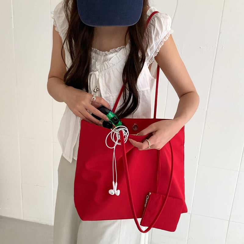 Korean Style Polyester Tote Shoulder Bag - Image 3