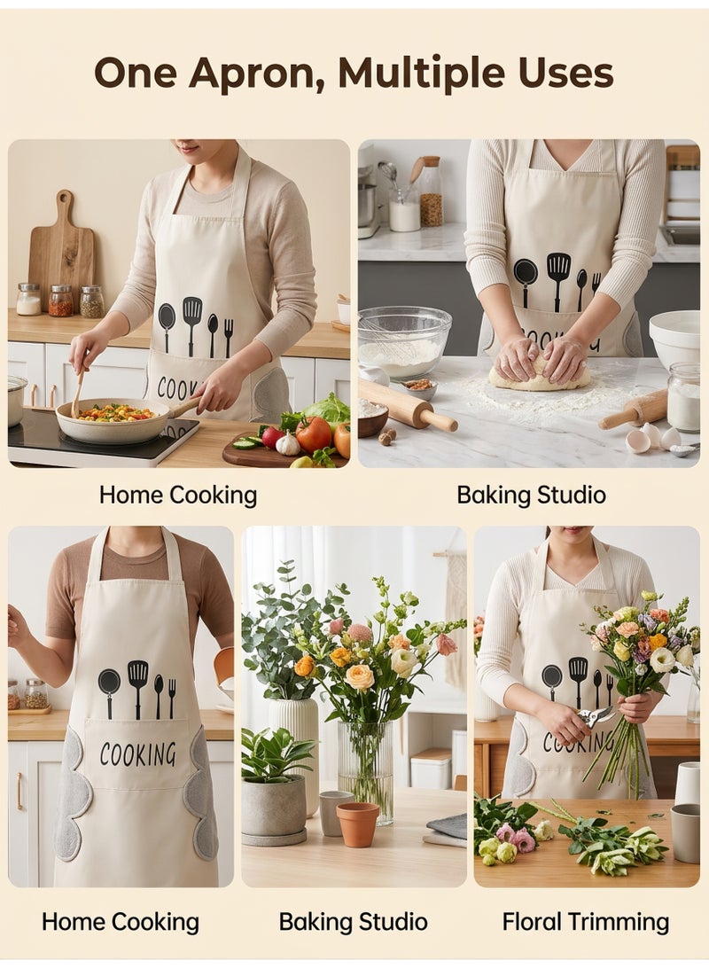 Kitchen Apron, Cooking Apron, Apron with Pockets, Home Apron, Waterproof Cooking Apron, Suitable for Home and Chefs - Image 2