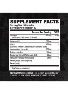 GDA XT Glucose Disposal Agent - Nutrient Partitioning Supplement, Glucose Support w/ GS4, Chromax Chromium, Berberine & More - Powerful Muscle Builder and Body Recomposition Agent - 90 Veggie Capsules