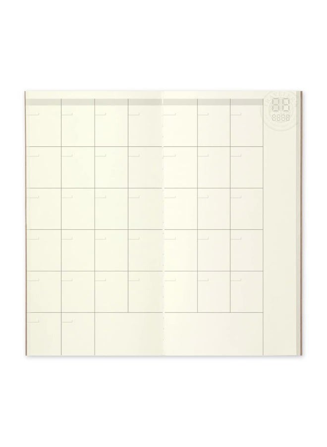 Designphil Midori Travel Notebook (Refill Pack 017) Monthly Calendar - Image 4