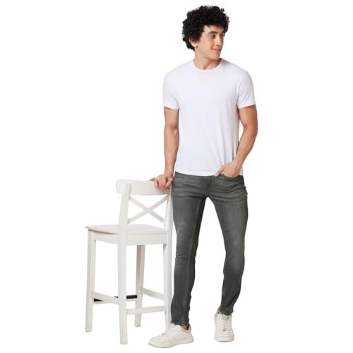 Spykar Men's Skinny Fit Low-Rise Casual Jeans Olive - Image 3